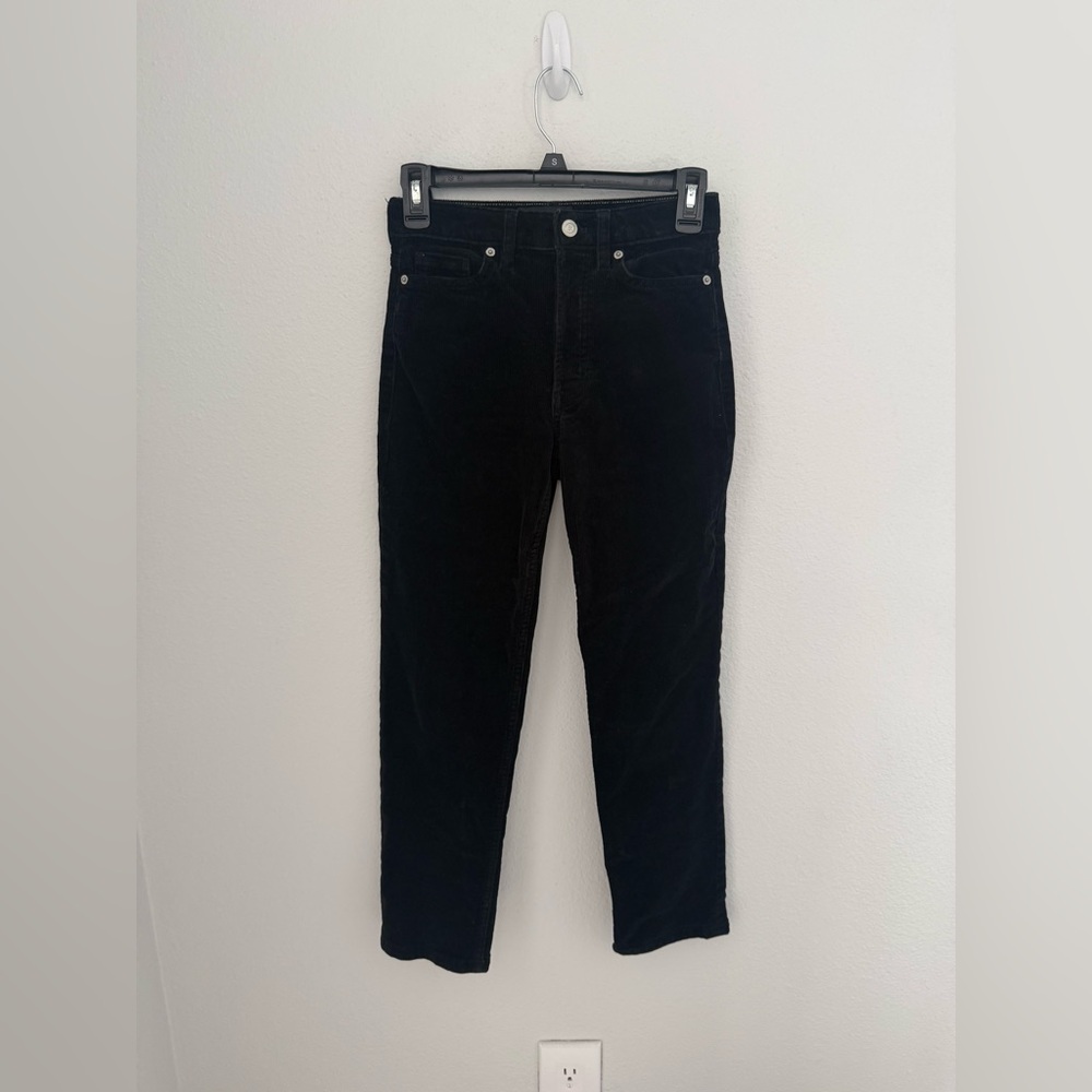 Banana Republic Black Corduroy Trousers Size 24